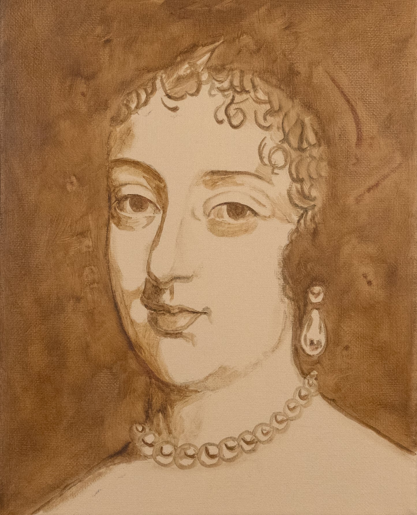 Portrait Sketch of Ninon de l'Enclos